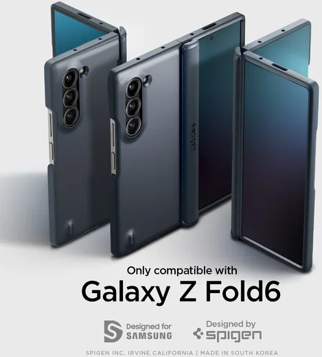 Spigen Slim Armor Pro Samsung Galaxy Z Fold 6 Hoesje Metal Slate afbeelding 8
