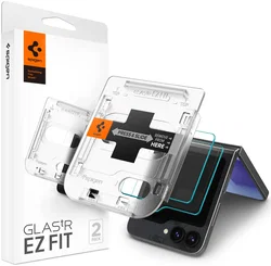 Spigen EZ Fit GLAS.tR Samsung Galaxy Z Flip 7 FE / 6 Screen Protector 2-Pack afbeelding