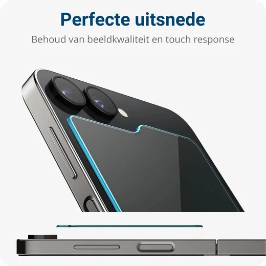 Spigen EZ Fit GLAS.tR Samsung Galaxy Z Flip 7 FE / 6 Screen Protector 2-Pack afbeelding 5