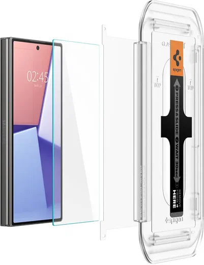 Spigen EZ Fit GLAS.tR Samsung Galaxy Z Fold 6 Screen Protector 2-Pack afbeelding 13