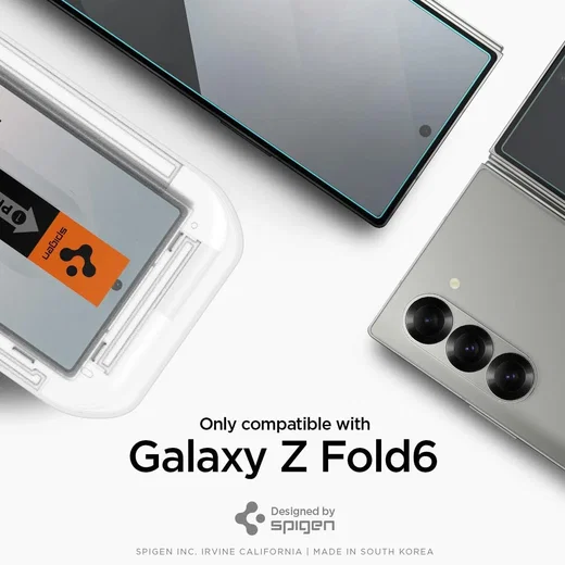 Spigen EZ Fit GLAS.tR Samsung Galaxy Z Fold 6 Screen Protector 2-Pack afbeelding 3