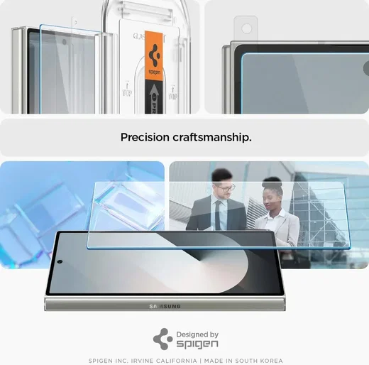 Spigen EZ Fit GLAS.tR Samsung Galaxy Z Fold 6 Screen Protector 2-Pack afbeelding 8