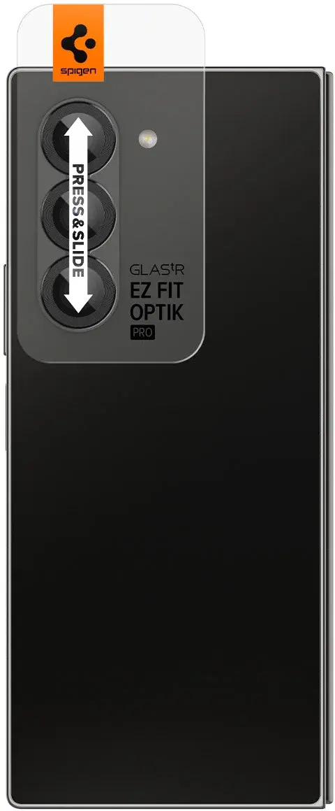 Spigen EZ Fit Optik Pro Samsung Z Fold 6 Camera Lens Protector Zwart (2-Pack) afbeelding 11