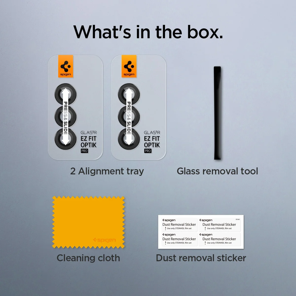 Spigen EZ Fit Optik Pro Samsung Z Fold 6 Camera Lens Protector Zwart (2-Pack) afbeelding 7