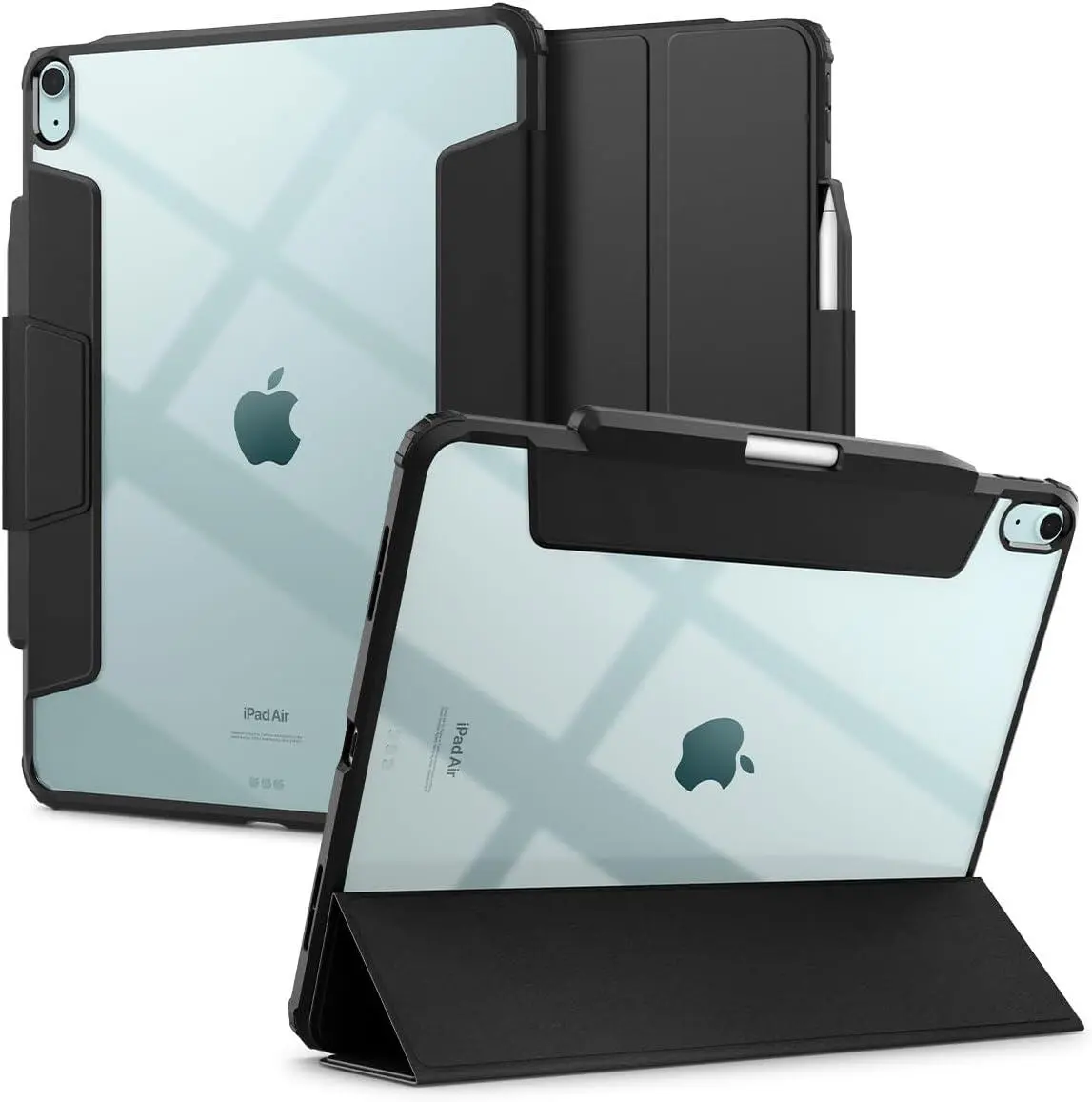 Spigen Ultra Hybrid Pro iPad Air 13 (24/25/26) Hoes Book Case Zwart afbeelding 1