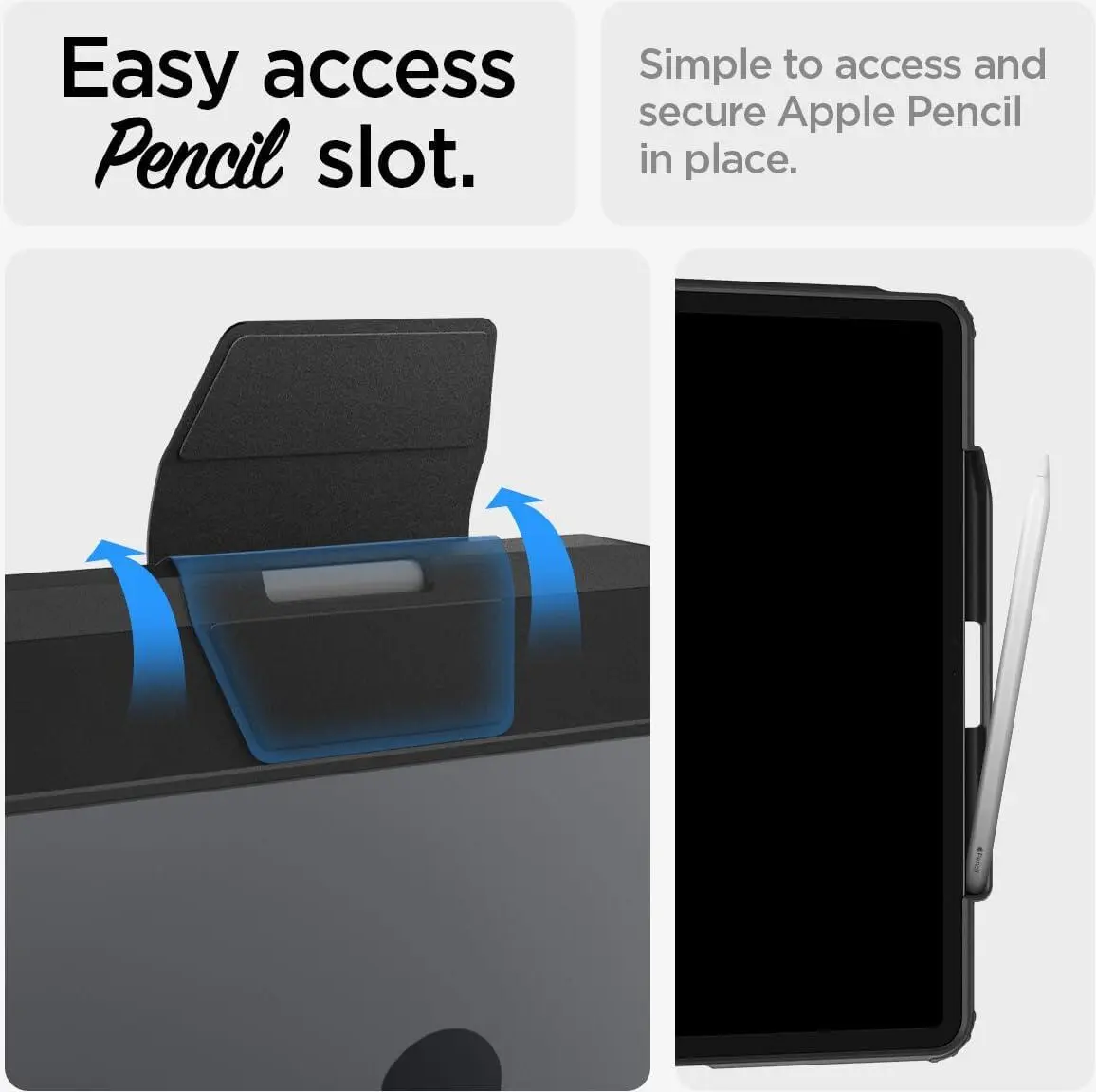 Spigen Ultra Hybrid Pro iPad Air 13 (24/25/26) Hoes Book Case Zwart afbeelding 7