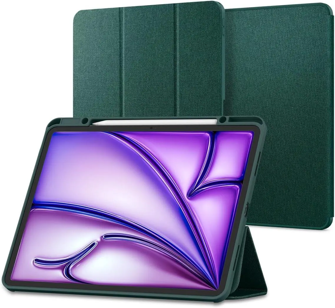 Spigen Urban Fit Apple iPad Air 13 (24/25/26) Hoes Book Case Groen afbeelding 1