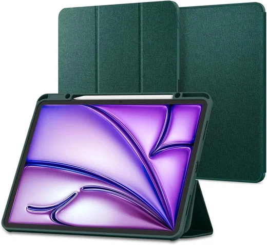 Spigen Urban Fit Apple iPad Air 13 (24/25/26) Hoes Book Case Groen afbeelding 1