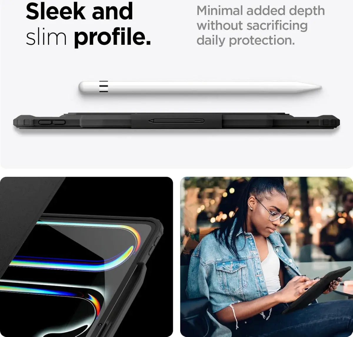 Spigen Air Skin Pro iPad Air 11 (24/25/26) / Air 10.9 (22/20) Book Case Zwart afbeelding 6