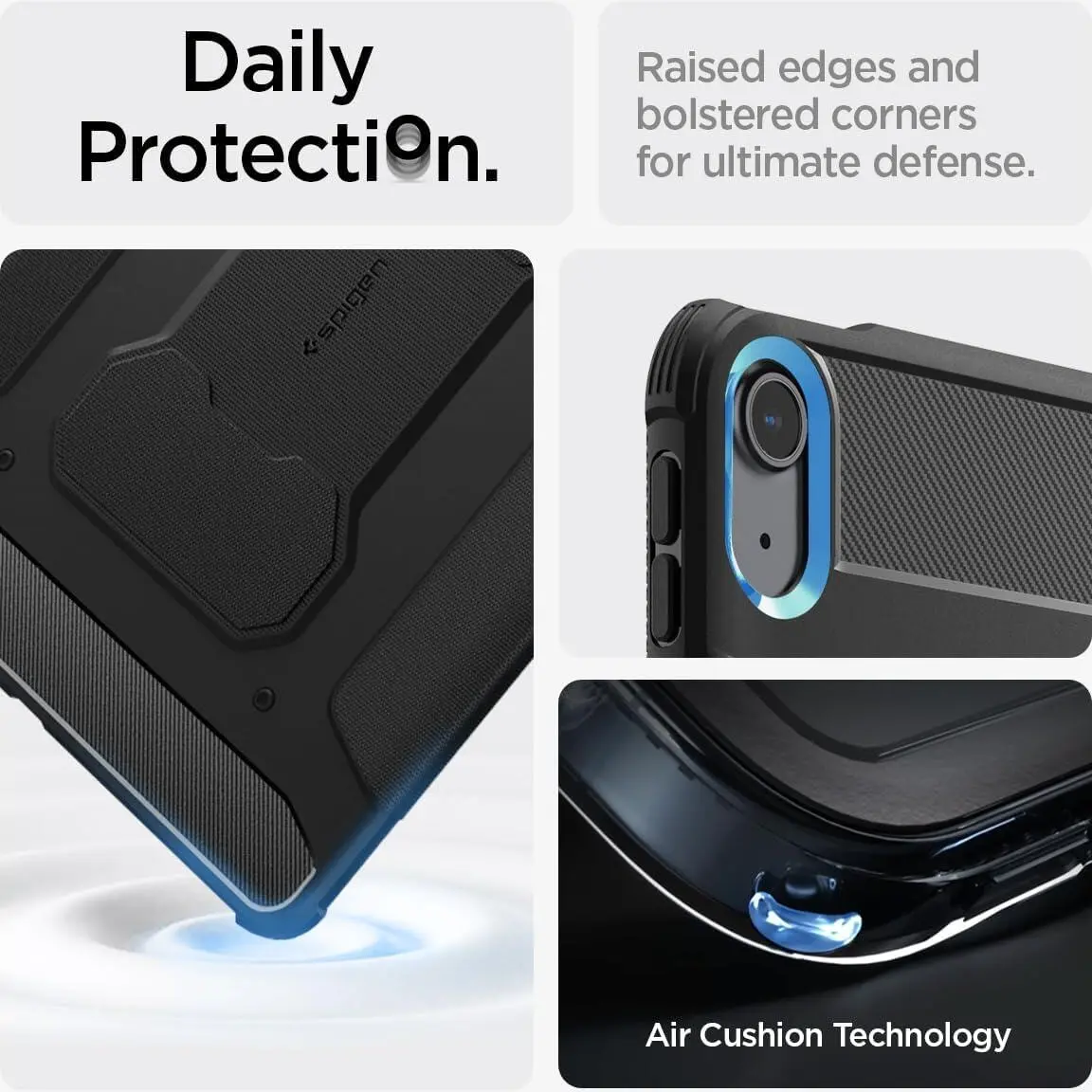 Spigen Rugged Armor Pro Apple iPad Air 13 (24/25/26) Hoes Book Case Zwart afbeelding 4
