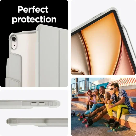 Spigen Air Skin Pro Apple iPad Air 13 (24/25/26) Hoes Book Case Grijs afbeelding 4