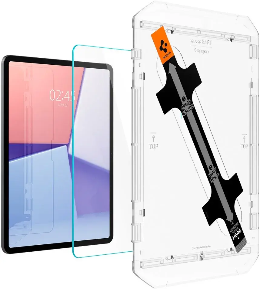 Spigen EZ Fit GLAS.tR Apple iPad Air 13 (24/25/26) Screen Protector 1-Pack afbeelding 2