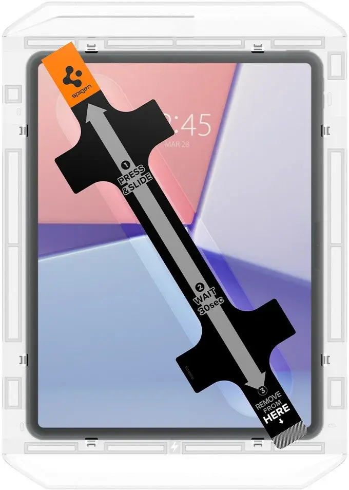 Spigen EZ Fit GLAS.tR Apple iPad Air 13 (24/25/26) Screen Protector 1-Pack afbeelding 3