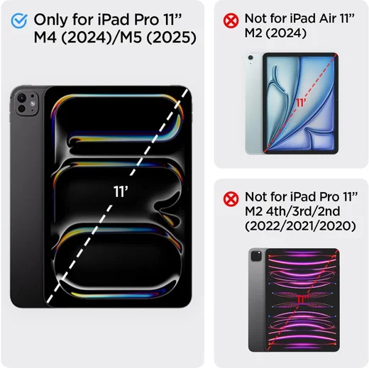 Spigen EZ Fit GLAS.tR iPad Pro 11 (2024/2025) Screen Protector 1-Pack afbeelding 2