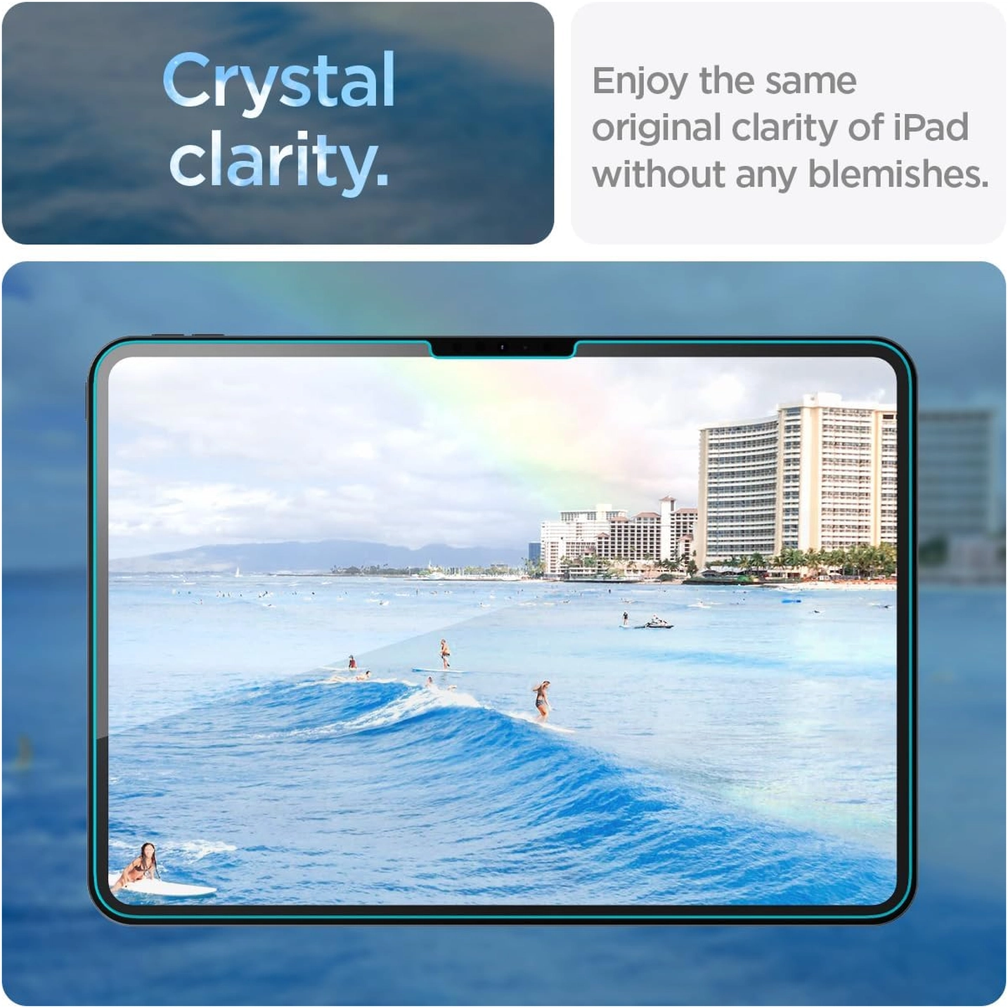 Spigen EZ Fit GLAS.tR iPad Pro 11 (2024/2025) Screen Protector 1-Pack afbeelding 6