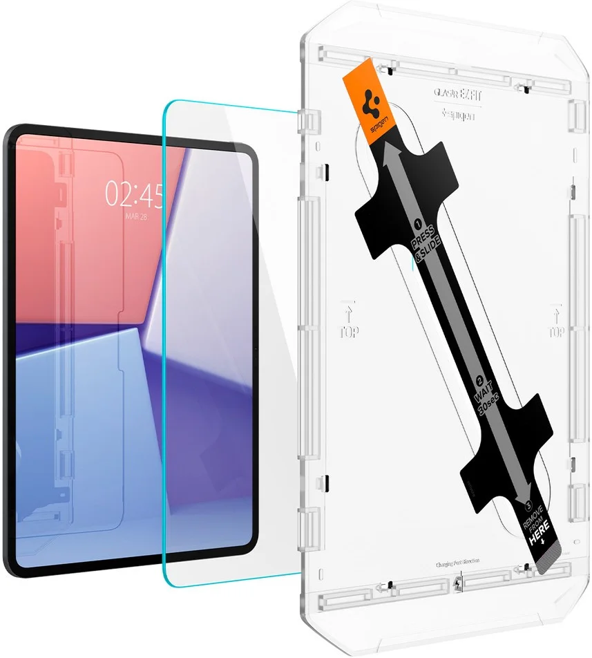 Spigen EZ Fit GLAS.tR iPad Pro 13 (2024/2025) Screen Protector 1-Pack afbeelding 2