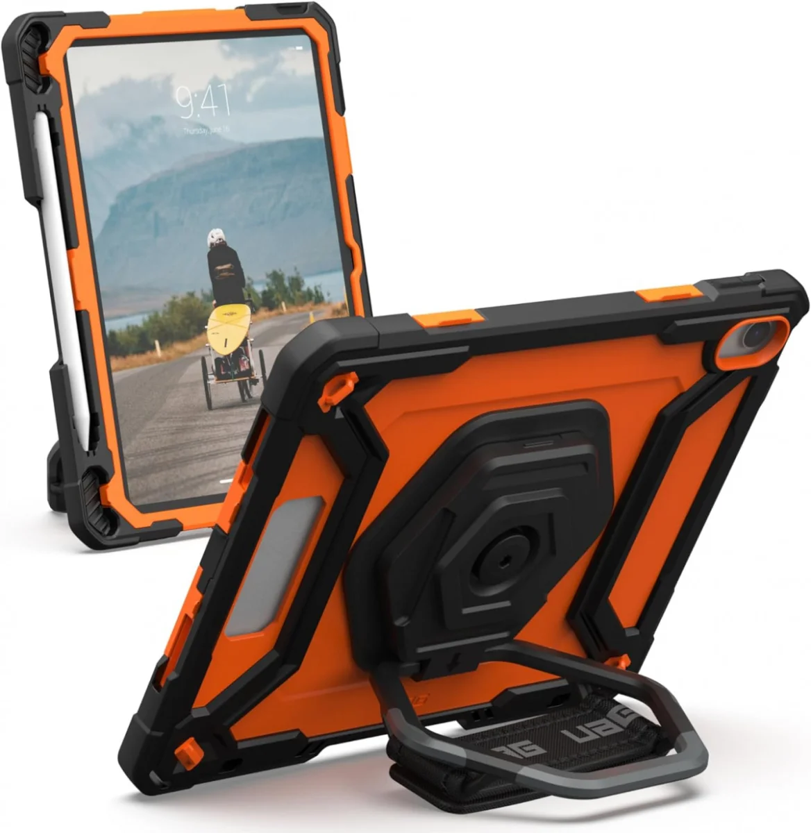 UAG Plasma iPad 11 (2025)/10.9 (2022) Hoes met Ingebouwde Screenprotector Oranje afbeelding 1