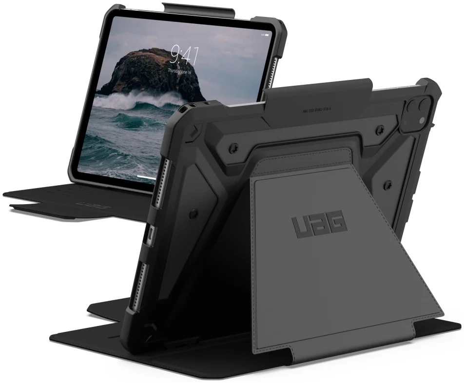 Urban Armor Gear Metropolis SE iPad Pro 11 (2024/2025) Hoes Book Case Zwart afbeelding 1