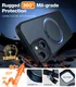 TORRAS UPro Ostand Pro MagSafe iPhone 15 Hoesje Ring Stand Zwart afbeelding 2