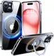 TORRAS UPro Ostand Pro MagSafe iPhone 15 Hoesje Ring Stand Transparant