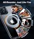 TORRAS UPro Ostand Pro MagSafe iPhone 15 Hoesje Ring Stand Transparant afbeelding 5
