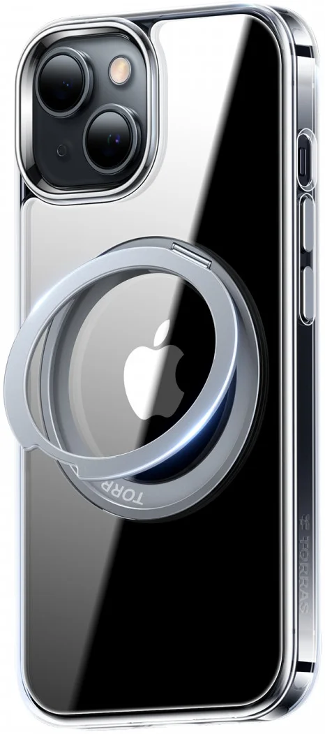 TORRAS UPro Ostand Pro MagSafe iPhone 15 Hoesje Ring Stand Transparant afbeelding 9