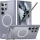 TORRAS UPro Pstand MagSafe Samsung Galaxy S24 Ultra Hoesje Kickstand Grijs