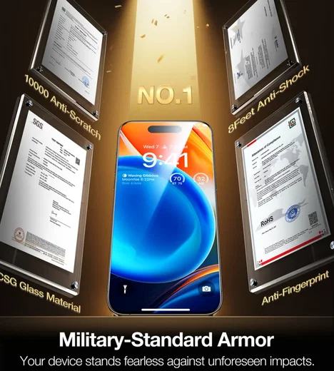 TORRAS Install Master iPhone 15 Pro Screen Protector Installatietray afbeelding 4
