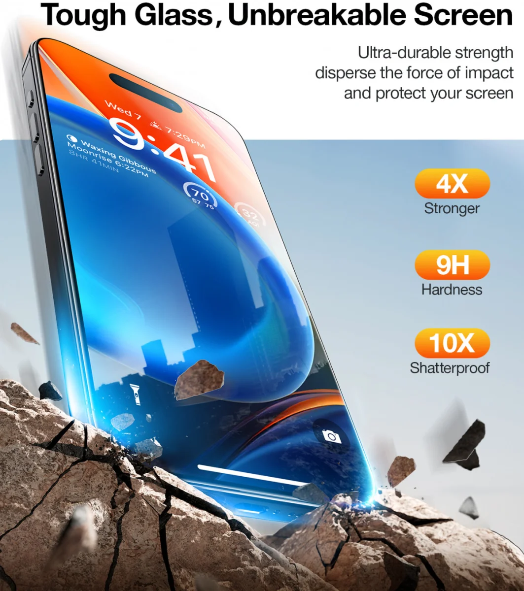 TORRAS Install Master iPhone 15 Pro Screen Protector Installatietray afbeelding 9