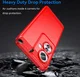 Oppo Reno 11 F Hoesje Geborsteld TPU Flexibele Back Cover Rood afbeelding 2