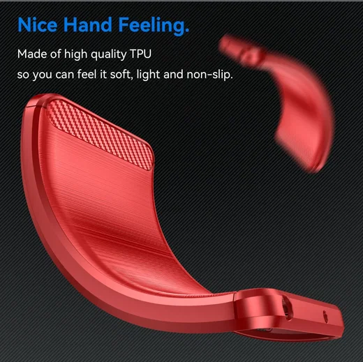 Oppo Reno 11 F Hoesje Geborsteld TPU Flexibele Back Cover Rood afbeelding 6