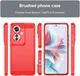 Oppo Reno 11 F Hoesje Geborsteld TPU Flexibele Back Cover Rood afbeelding 7