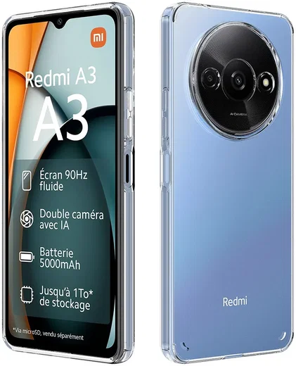 Xiaomi Redmi A3 Hoesje Dun TPU Back Cover Transparant afbeelding 2