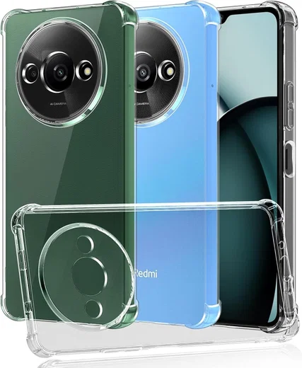 Xiaomi Redmi A3 Hoesje Schokbestendig en Dun TPU Back Cover Transparant afbeelding 1