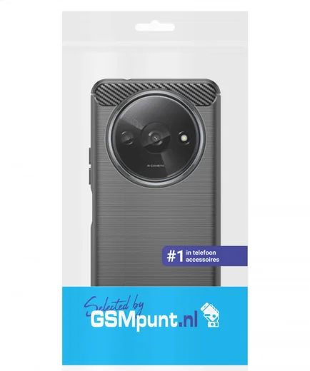 Xiaomi Redmi A3 Hoesje Geborsteld TPU Flexibele Back Cover Zwart afbeelding 8