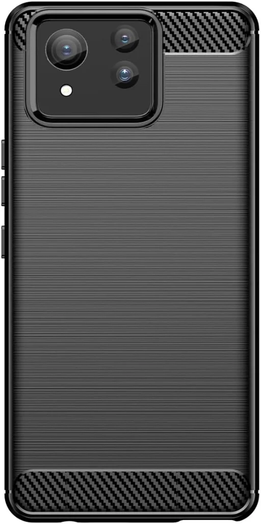 Asus Zenfone 11 Ultra Hoesje Geborsteld TPU Flexibele Back Cover Zwart afbeelding 2