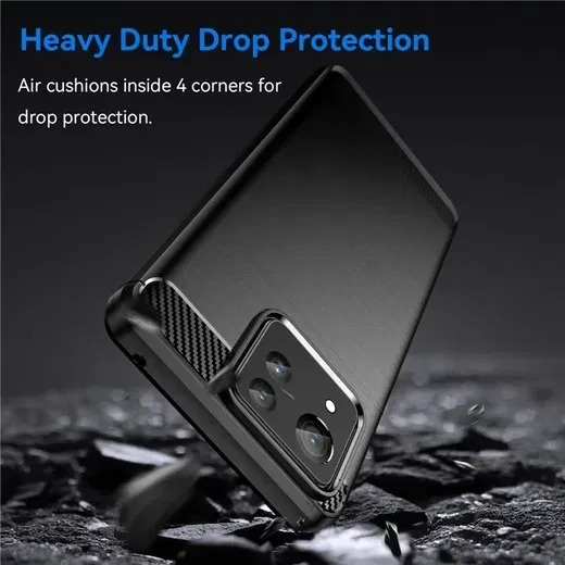 Asus Zenfone 11 Ultra Hoesje Geborsteld TPU Flexibele Back Cover Zwart afbeelding 4