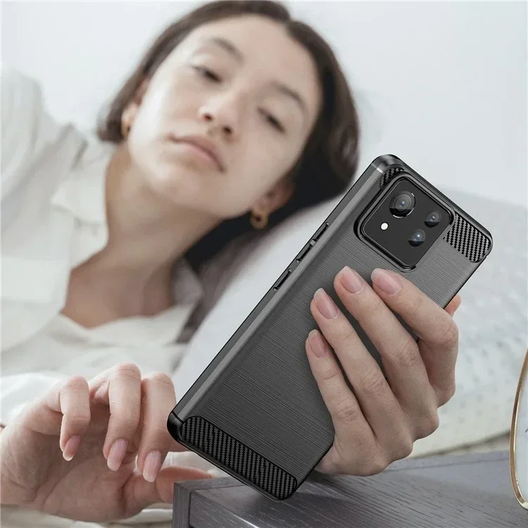 Asus Zenfone 11 Ultra Hoesje Geborsteld TPU Flexibele Back Cover Zwart afbeelding 8