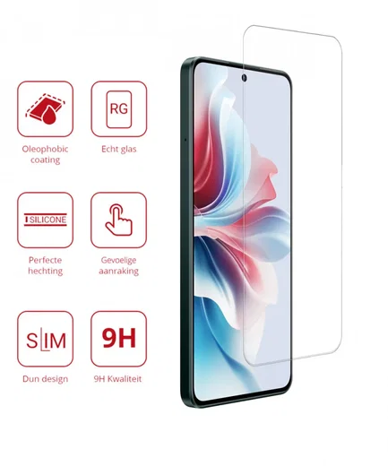 Rosso Oppo Reno 11 F 9H Tempered Glass Screen Protector afbeelding 2