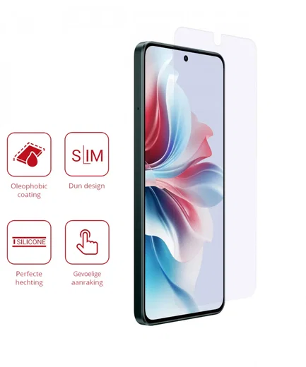 Rosso Oppo Reno 11F Screen Protector Case Friendly Folie Duo Pack afbeelding 2
