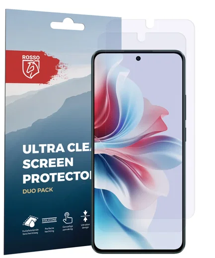Rosso Oppo Reno 11F Screen Protector Case Friendly Folie Duo Pack afbeelding 7