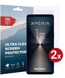 Rosso Sony Xperia 1 VI Screen Protector Ultra Clear Duo Pack afbeelding