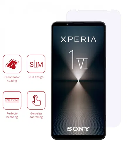 Rosso Sony Xperia 1 VI Screen Protector Ultra Clear Duo Pack afbeelding 2
