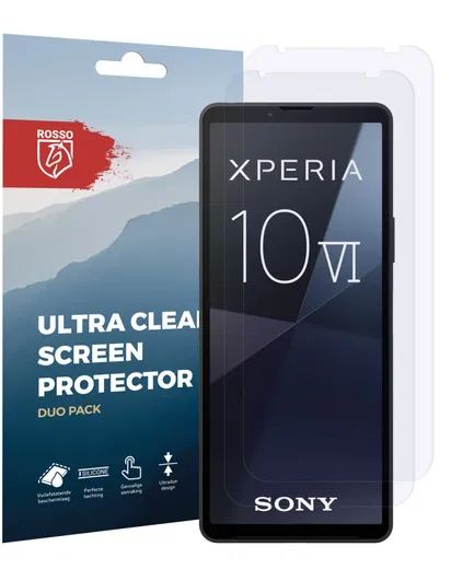 Rosso Sony Xperia 10 VI Screen Protector Ultra Clear Duo Pack afbeelding 8