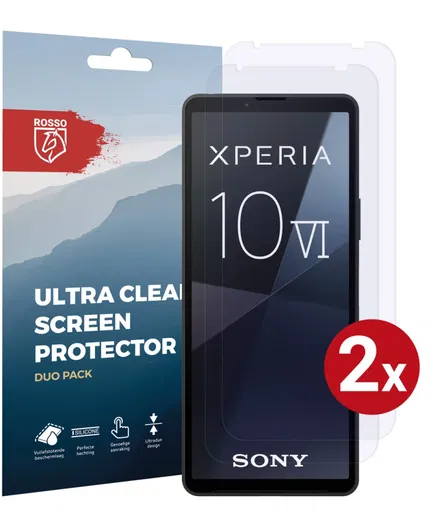 Rosso Sony Xperia 10 VI Screen Protector Ultra Clear Duo Pack afbeelding 1