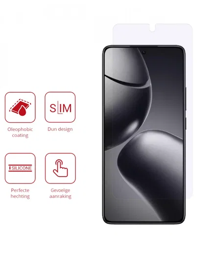 Rosso Xiaomi 14T / 14T Pro Screen Protector Case Friendly Folie Duo Pack afbeelding 2