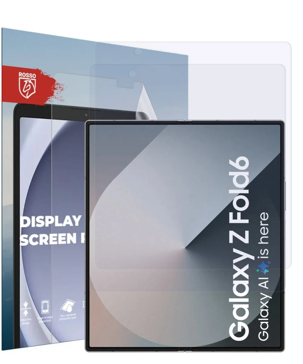 Rosso Samsung Galaxy Z Fold 6 Screen Protector Ultra Clear Duo Pack afbeelding 6