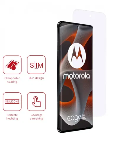 Rosso Motorola Edge 50 Pro Screen Protector Ultra Clear Duo Pack afbeelding 2