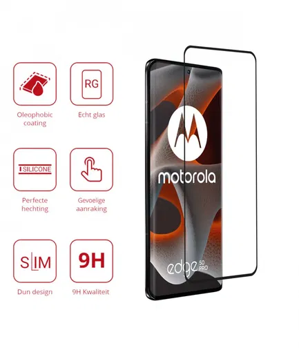 Rosso Motorola Edge 50 Pro 9H Tempered Glass Screen Protector afbeelding 2