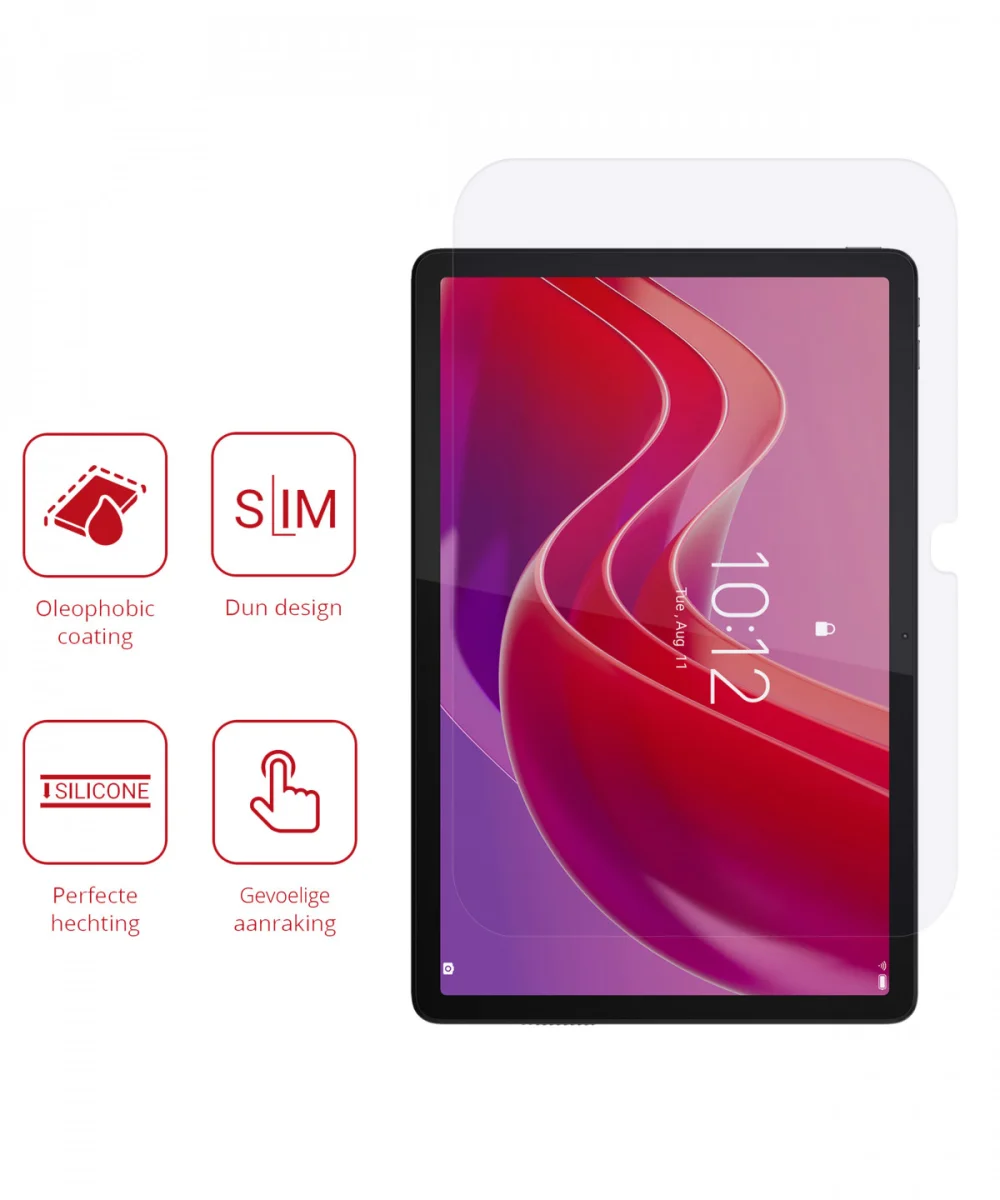 Rosso Lenovo Tab M11 Screen Protector Ultra Clear Folie Duo Pack afbeelding 2